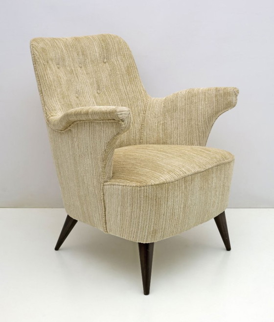 Image 1 of Coppia di poltrone Nino Zoncada in velluto cinigliato di Cassina degli anni '50