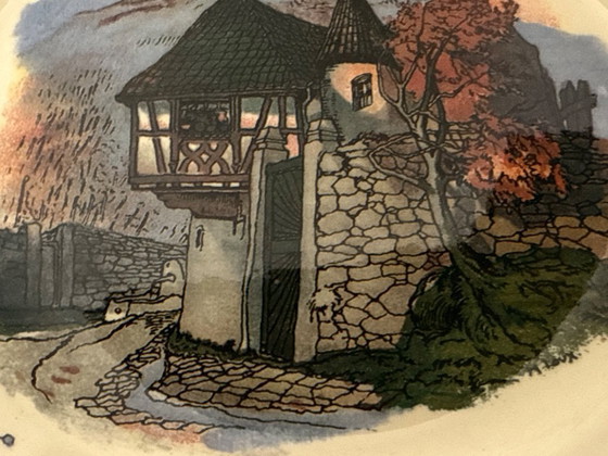 Image 1 of Obernai Faienceries Sarreguemines France decoration plate