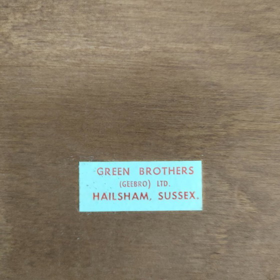 Image 1 of Unique and Rare 1950s Green Brothers 'Foldable' Directors' Chairs Bridge Table Set