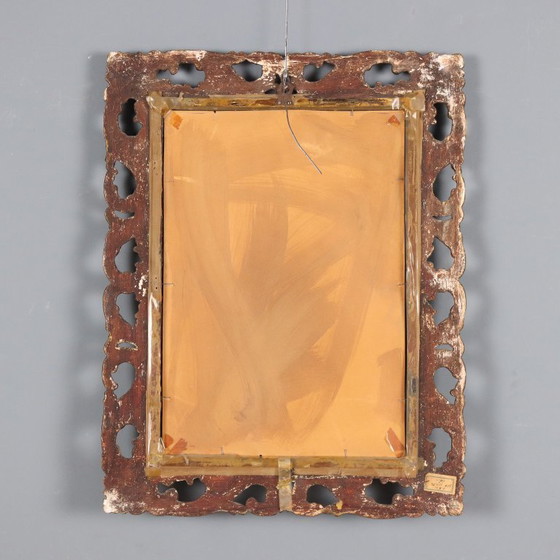Image 1 of Mirror in wood and golden tablets