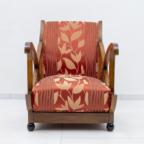 Image 1 of Pair of Italian Art Deco Armchairs Attributed to Maurizio Tempestini, 1940s