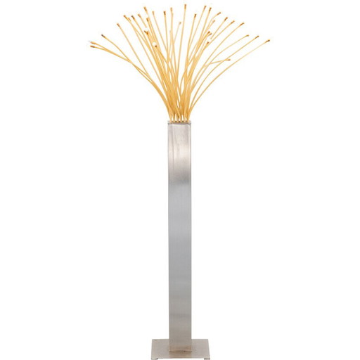 Vintage Stranne vloerlamp van ijzer en glas voor Ikea, Italië 1970