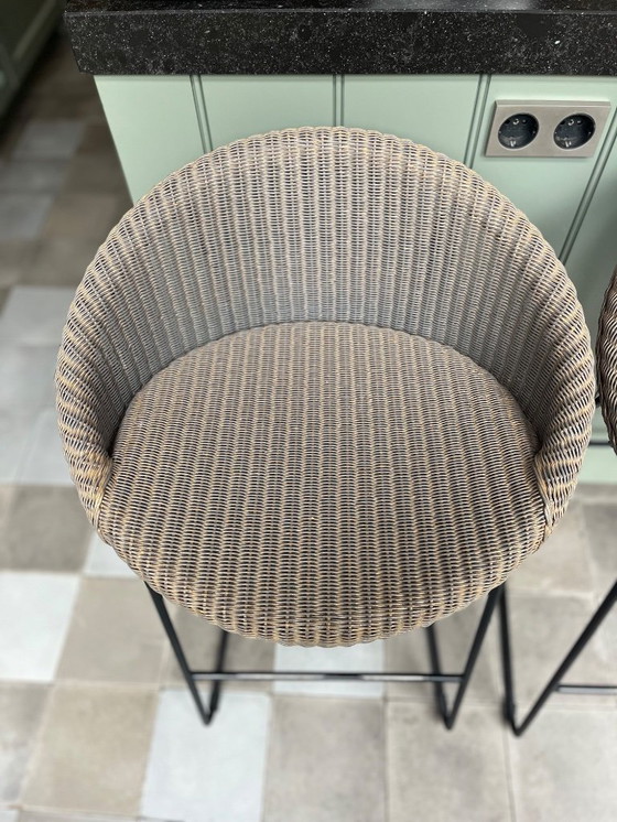 Image 1 of 2x sgabelli da bar Vincent Sheppard grigio lavato