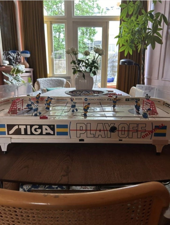 Image 1 of Vintage STIGA Play Off tafelhockey / ijshockeyspel compleet