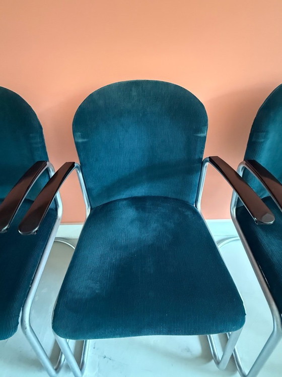 Image 1 of 5 fauteuils/chaises de conférence Gispen Design – 413R W.H. Gispen – Dutch Originals