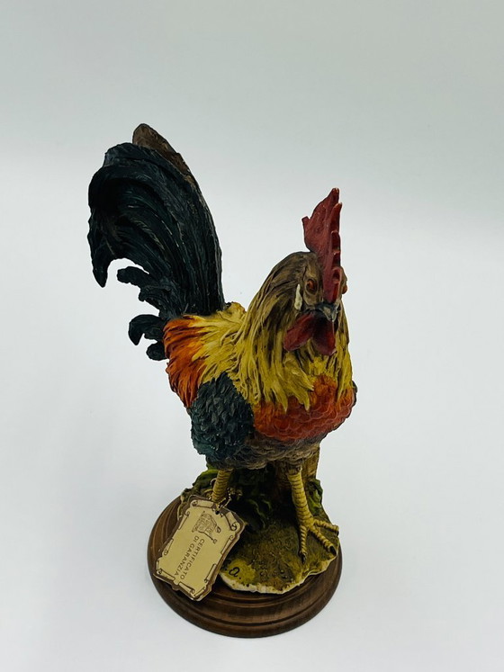 Escultura Gallo en polvo de alabastro Giuseppe Armani, Guiseppe Armani, Objetos decorativos, Cerámica, Madera (foto 3 de 14)