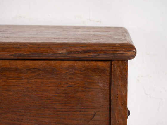 Antique organ bench with drawer in oak wood – Central Europe, circa 1920 – Benches, Iron (photo 37 of 40)