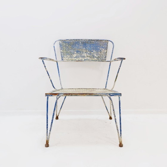 Image 1 of Poltrona vintage in metallo traforato degli anni '50