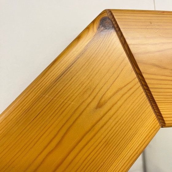 Image 1 of Grande specchio ottagonale in legno di pino, stile scandinavo, 1980