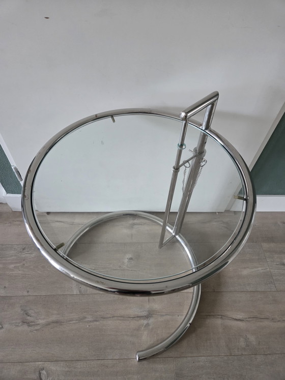 Vintage E1027 Table 1980 – Side tables, Glass, Metal (photo 3 of 8)