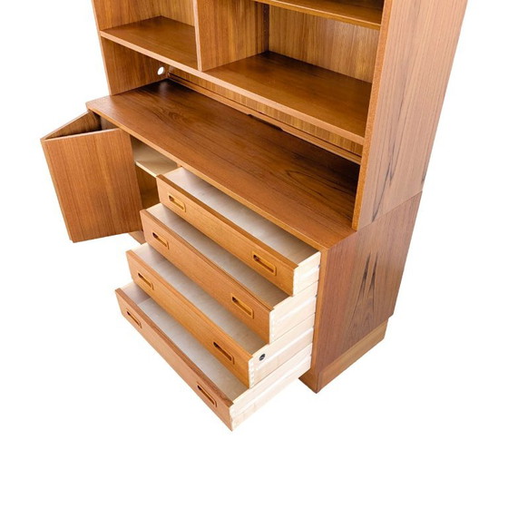 Poul Hundevad Libreria Mid-century in Teak Mobile Design Danese, Librerie, Legno, Marrone (foto 6 di 10)