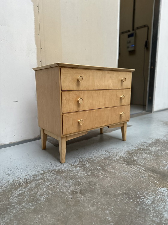 Image 1 of Mid Century Fosby Verken Refreshed Birch Dresser