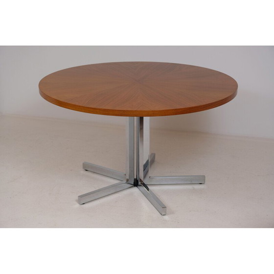 Image 1 of Round vintage dining table for 6 people, rosewood by Kondor Mobel Perfektion, 1970