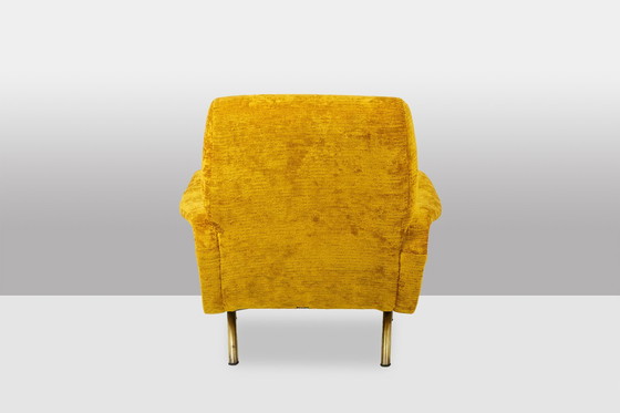 Image 1 of Marco Zanuso para Artflex: Sillones de latón amarillo y dorado, años 50