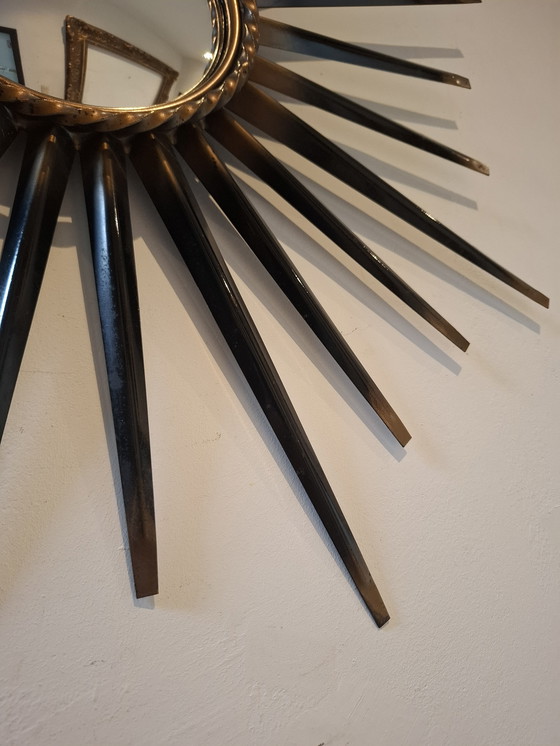 Image 1 of Raro espejo solar Chaty Vallauris de 60 cm firmado en 1950 convexo