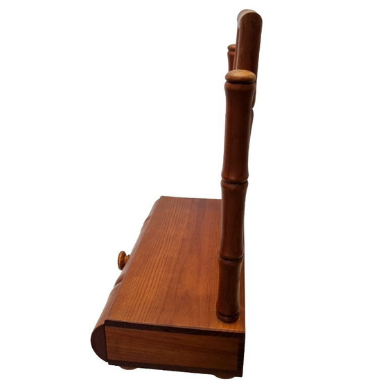 Image 1 of Vintage Franse houten tafelspiegel