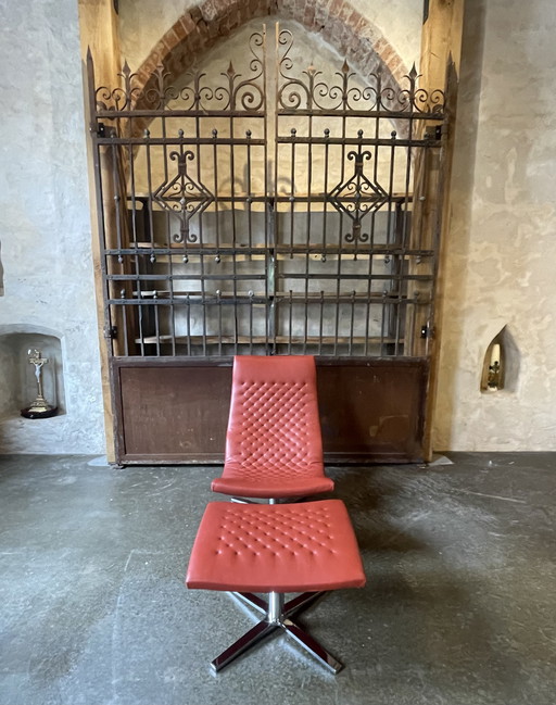 De Sede sillón giratorio DS 51 con otomana