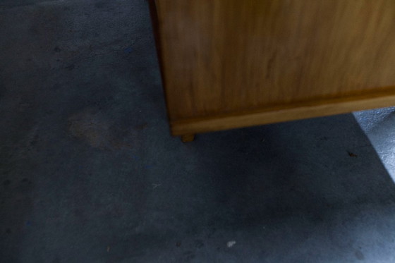 Image 1 of 1970s Scandinavian wardrobe with hanging space, shelf, mirror, 21x126cm, 2 doors