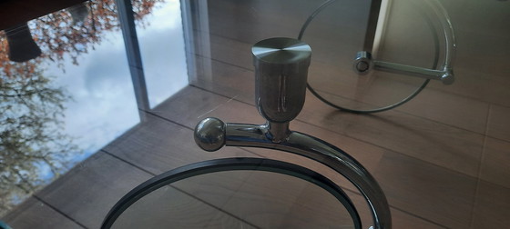 Image 1 of Glass coffee table 'Wheels' by Kare-design