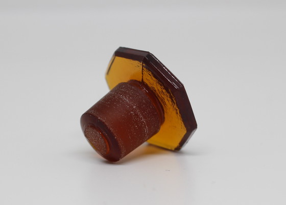 Image 1 of Klein amberkleurig apothekersflesje