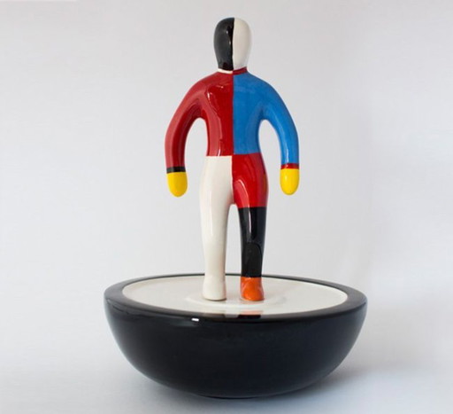 Sculpture Malevich Sportsmen Model #3 Ceramic - 30cm high - Handmade - Unique
