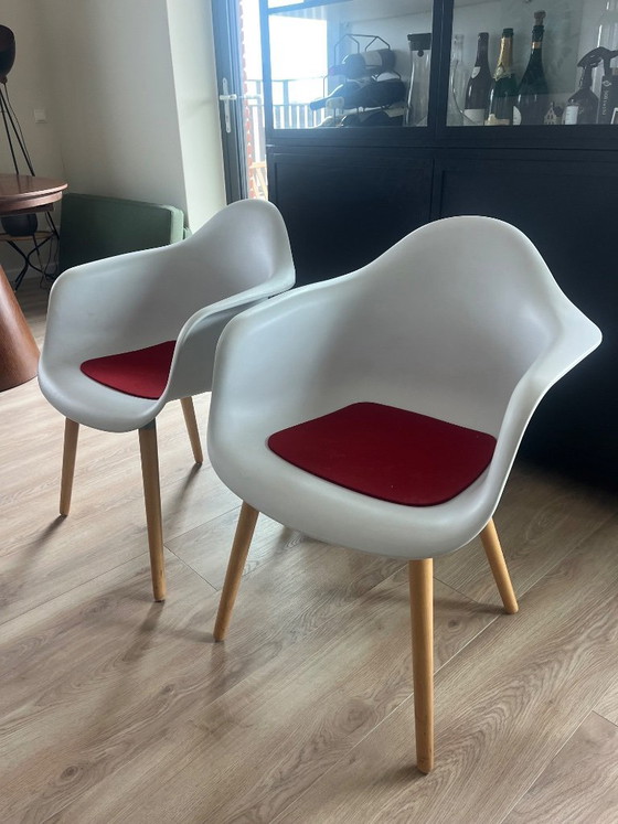 Image 1 of 3x witte kuipstoelen