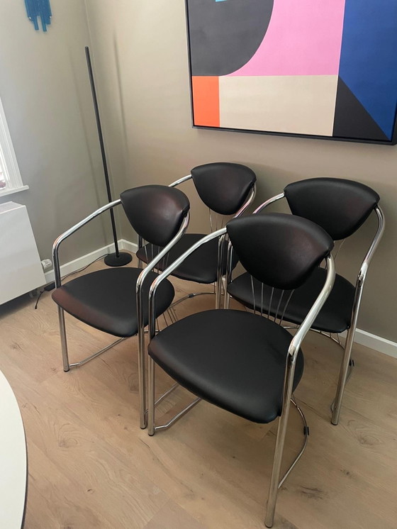 Image 1 of 4x dining chair Bauhaus style by Effezeta