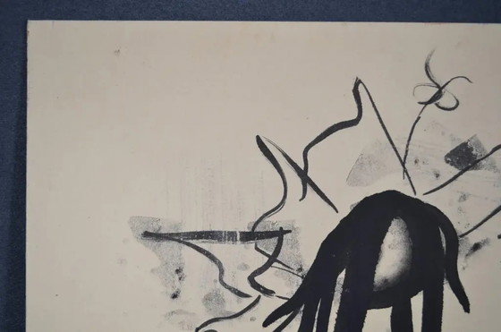 László Mindszenti Inchiostro su carta, montato su cartone, firmato e datato 1972 – Dipinti e disegni, Paper (photo 8 of 12)