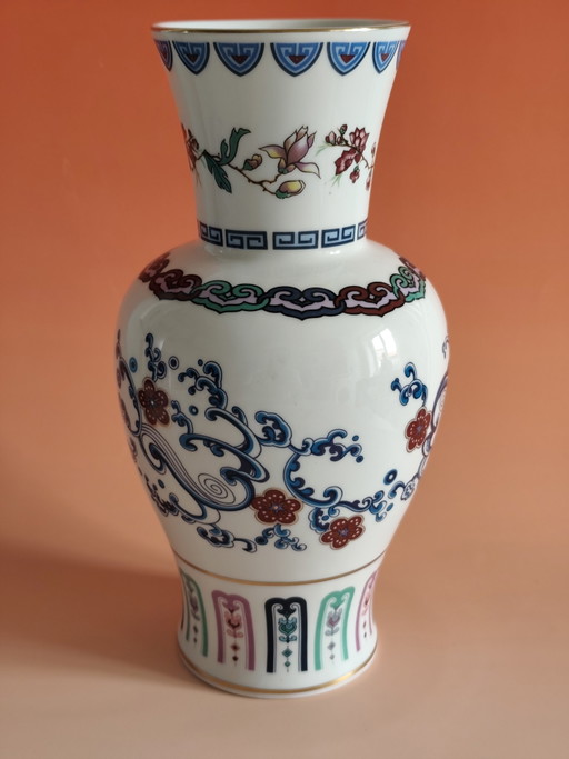 Zeldzame Franklin Mint Porseleinen Vaas (1986) Uniek Collectors Item – decoratieve objecten, Porcelain (photo 2 of 5)