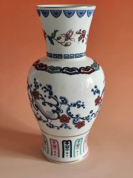 Zeldzame Franklin Mint Porseleinen Vaas (1986) Uniek Collectors Item – Decoratieve objecten, Porcelain (photo 2 of 5)