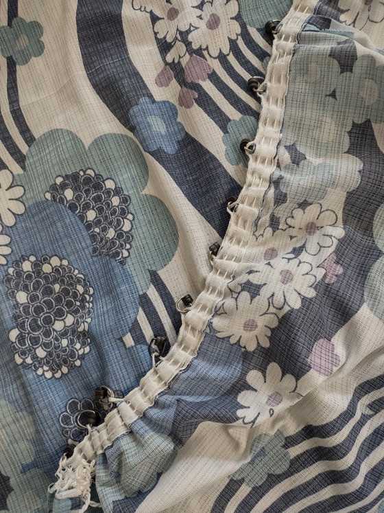 Image 1 of Grote vintage retro Japanse gordijnen uit de jaren 70