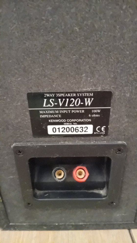 Image 1 of Kenwood LS-V120-W hi-fi speakers