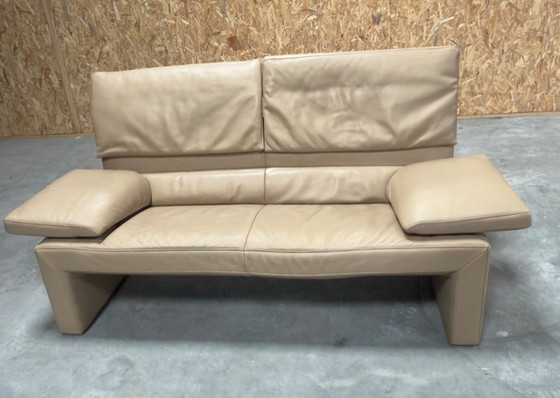 Image 1 of Divano a due posti in pelle Jori JR 8750 beige