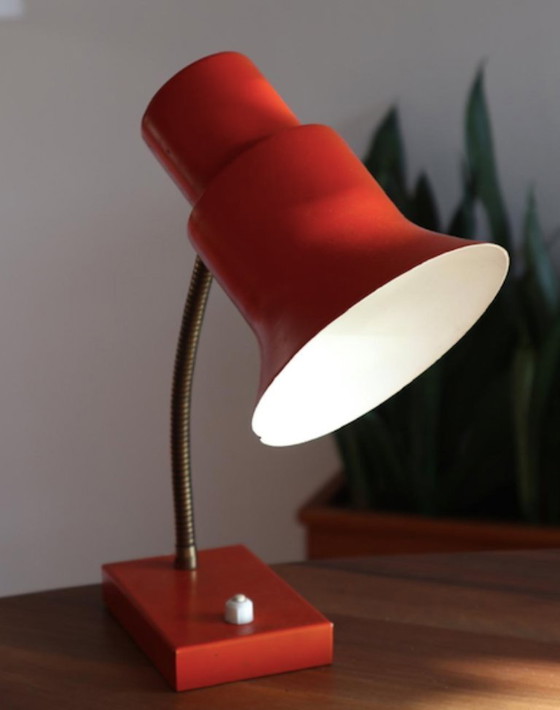 Image 1 of Lampada da tavolo arancione vintage