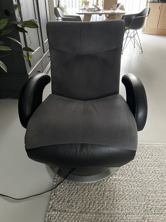 Bequemer Liegesessel – Verstellbarer relaxsessel, Leather, Metal (photo 4 of 9)