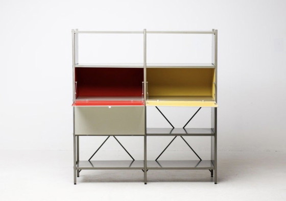 Gispen 663-2 Armario de almacenamiento modular – Wim Rietveld 1954 – Armarios de almacenamiento, Aluminium (photo 4 of 15)