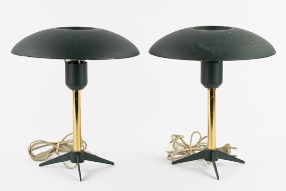 Image 1 of Paire de lampes de table Minou par Louis Kalff pour Phillips