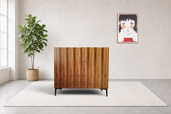 Image 1 of Secrétaire de style années 50, style Magic Box Home Office, en palissandre.