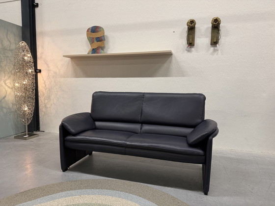 Image 1 of Leolux Catalpa Sofa, 2,5-Sitzer, Senso-Leder, Dunkelblau