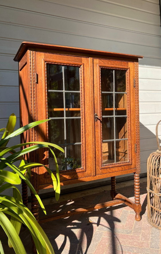 Image 1 of Bellissima vetrina/libreria/mobile bar inglese antico/vintage