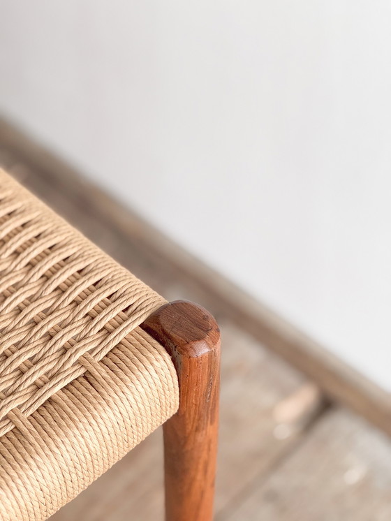 Image 1 of Mid-Century Danish Teak Dining Chairs # 77 by Niels O. Møller, J. L. Moller, Set of 6