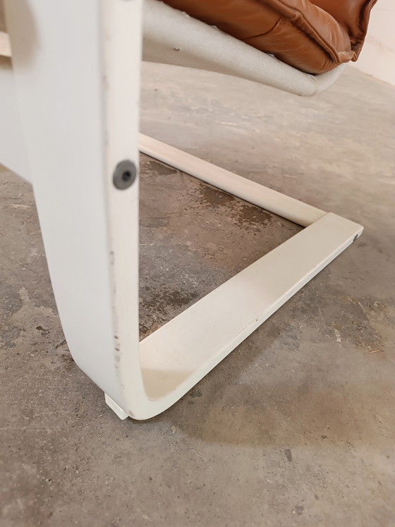 Image 1 of Noboru Nakamura cognac lederen fauteuil 