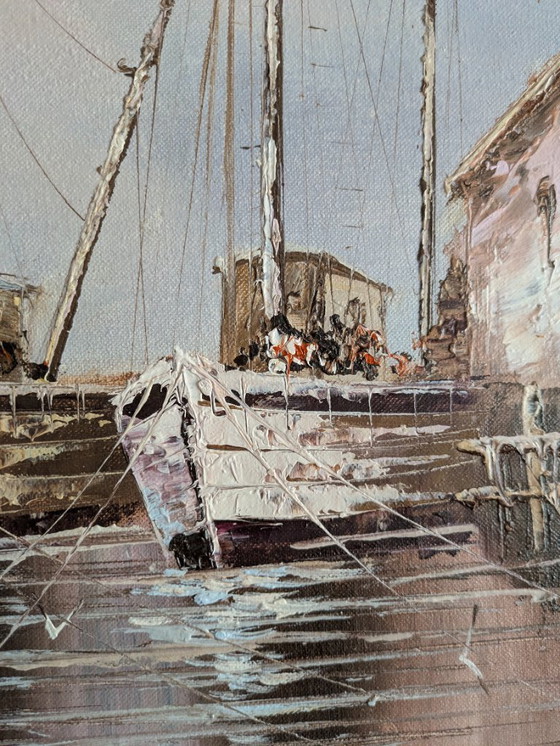 Image 1 of Hafengemälde 50 x 60 cm
