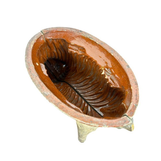 Ceramic baking mold in the shape of a lamb, Kitchen accessories, Brown, Vintage (photo 3 of 7)