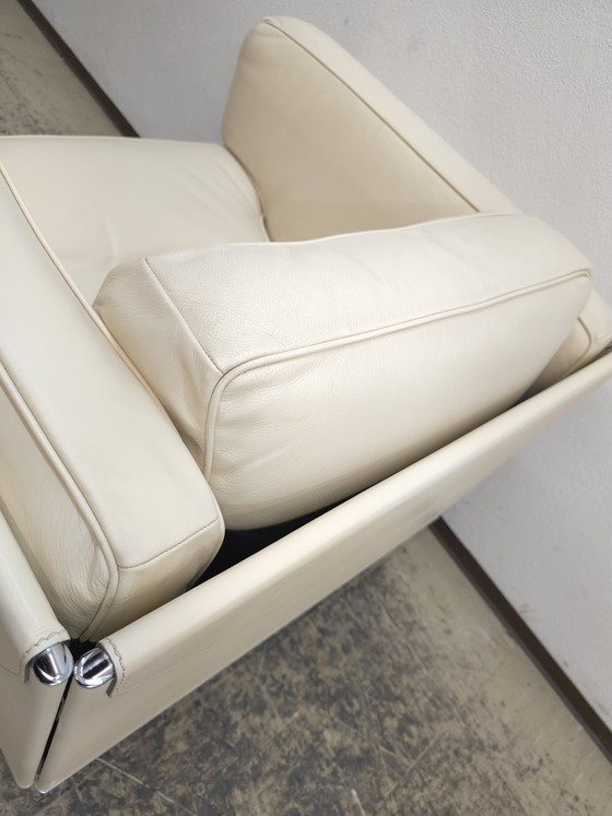 Image 1 of Fauteuil Poltrona Frau Twice Designer Fauteuil en cuir