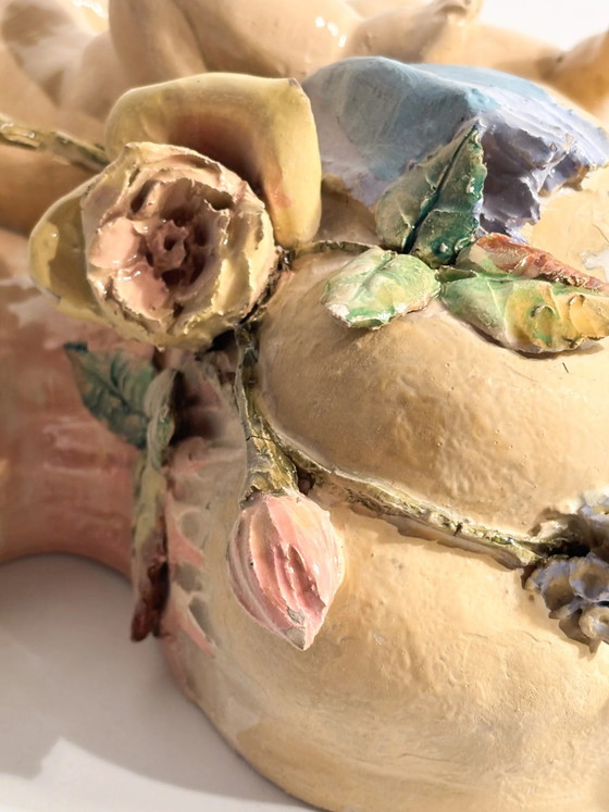 Keramik-Wandregal aus dem 19. Jahrhundert mit Putto und Muschel – Dekorative Objekte, Ceramic (photo 11 of 17)