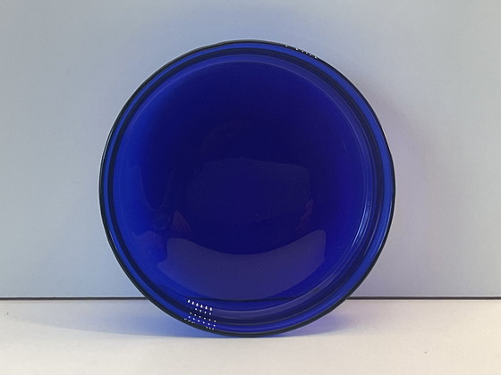 Image 1 of Pot de conservation Blåtopp par Willy Johansson pour Hadeland Glassverk