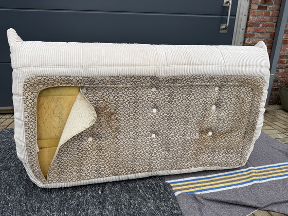 Image 1 of Ligne Roset Togo 2x 2-seater and 1x 3-seater in Beige Corduroy