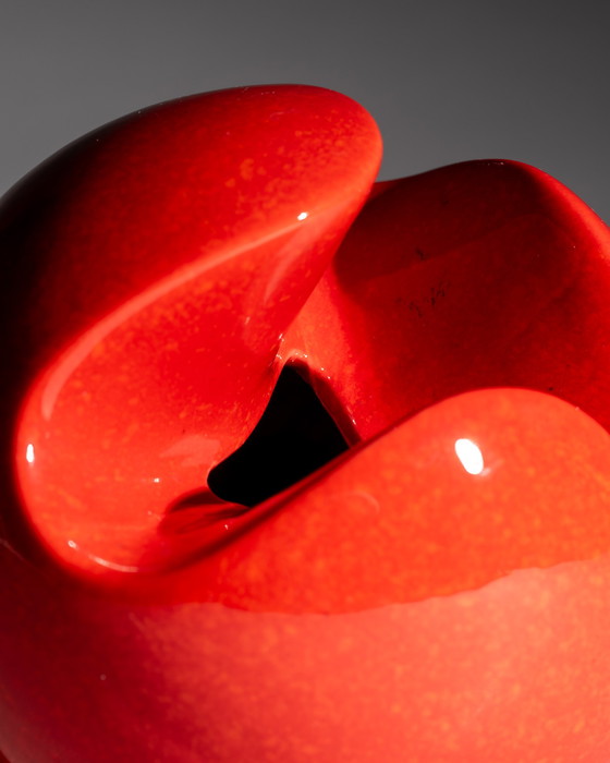 Image 1 of Postmodernes skulpturales Keramikvasen-Duo Roberto Rigon Bertoncello Italien 70er–80er Jahre