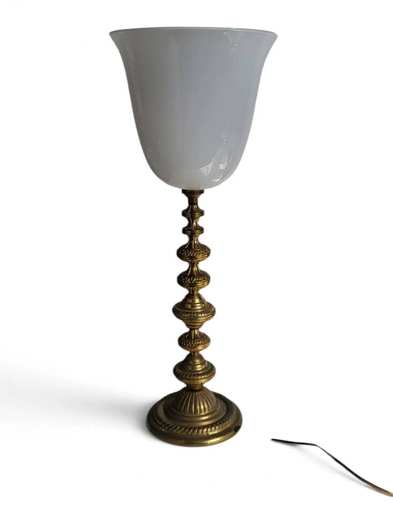 Lámpara Art Déco de latón – Lámparas de mesa, Brass, Art Deco (photo 11 of 11)